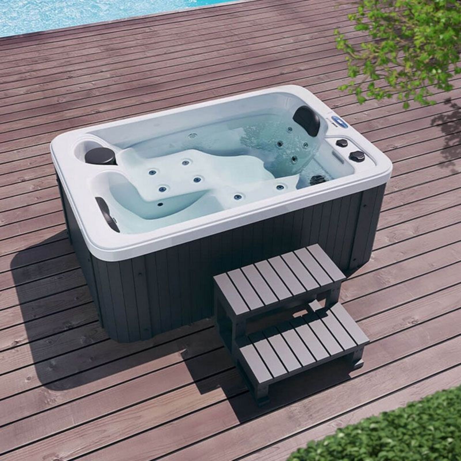 Outdoor jakuzzi Horizon, 175x115 cm, takaroval