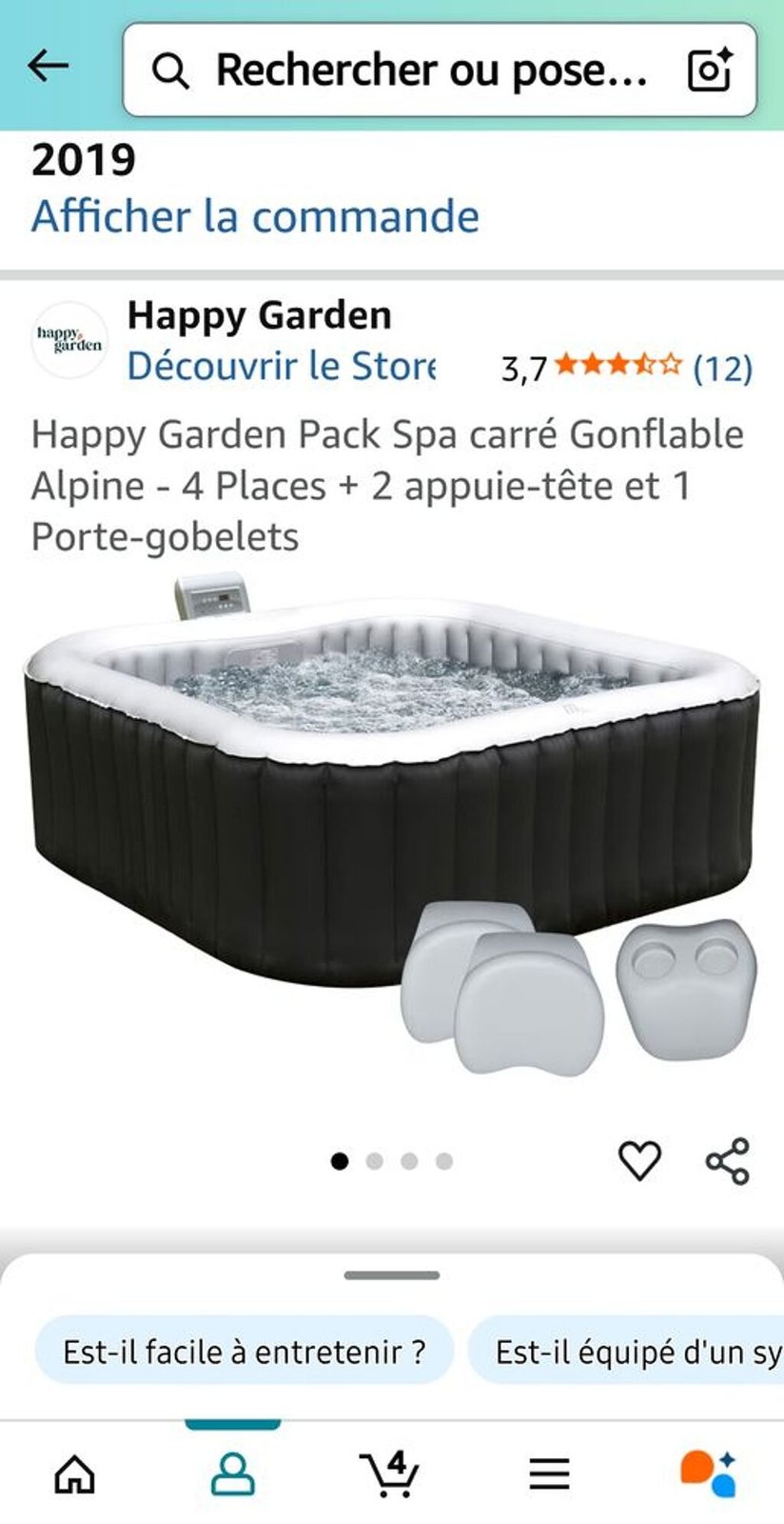 Jakuzzi, 4 szemelyes, kivalo allapot