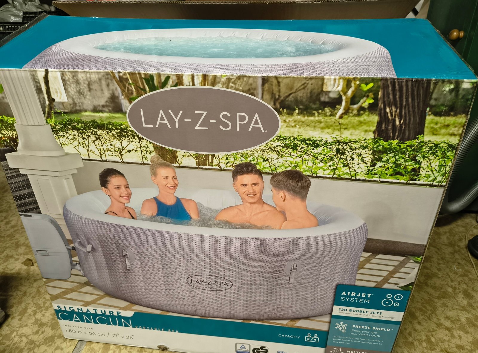 Lay-Z-Spa Cancun AirJet, jacuzzi dmuchane