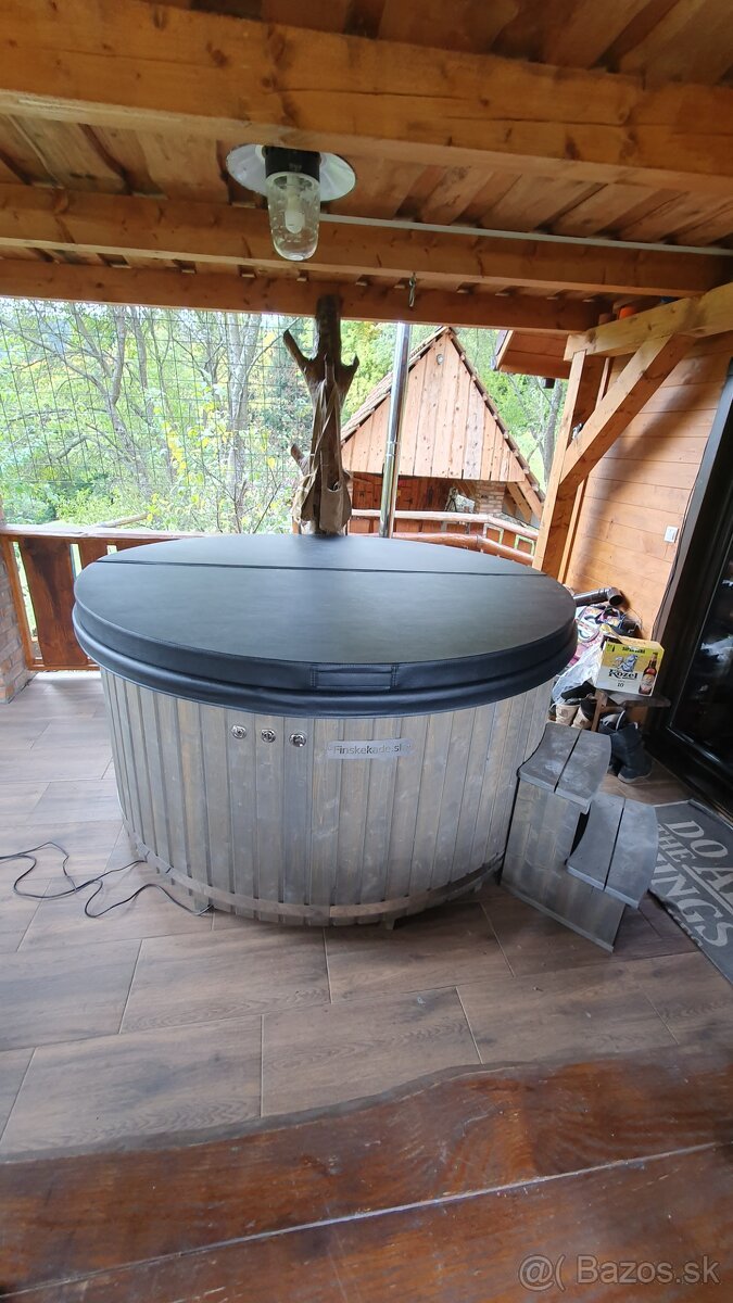 Badetønde med laminatindsats (hot tub i træ)